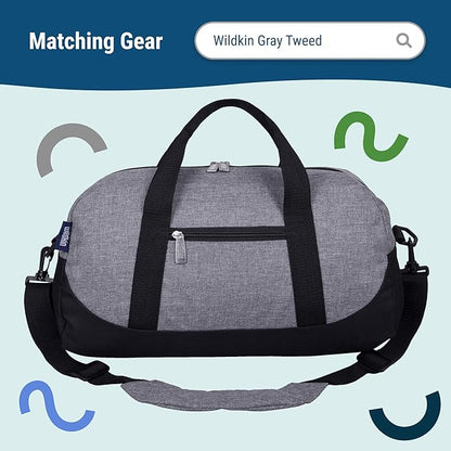 Wildkin Kids Insulated Lunch Box – Durable and Reusable for School & Travel - Grey Tweed