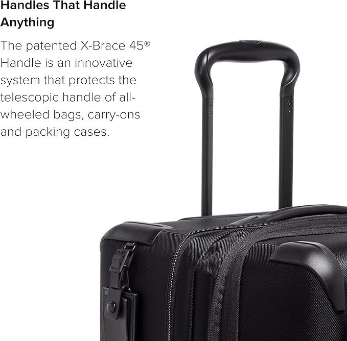 TUMI - Aerotour 4 Wheel Expandable Luggage - Men's and Women's Lightweight Business and Leisure Travel Suitcase - 26" Short Trip Expandable Packing Case, Black