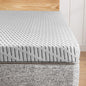 Bamboo Mattress Topper Twin Size 4 Inch, Cooling Gel & Bamboo Charcoal Memory Foam Mattress Topper for Back Pain Relief, Firm Dual-Layer Foam Bed Pad with Removable Cover College Dorm