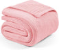 L'AGRATY Knitted Weighted Blanket - 48"x72" 12lbs Cooling Chunky Knit Heavy Blanket for Adults Braided Crochet Throw Thick Cable Yarn Knit Decorative No Beads Evenly Weighted Machine Washable