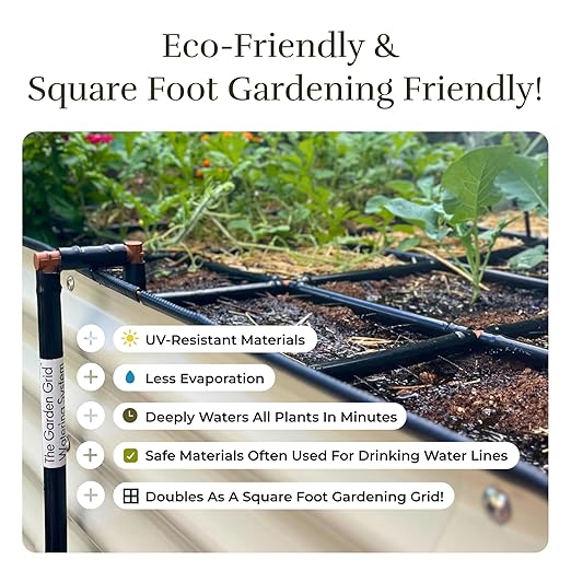 Garden Grid Watering System | Raised Garden Bed Drip Irrigation System – But