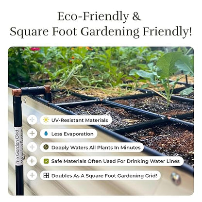 Garden Grid Watering System | Raised Garden Bed Drip Irrigation System – But
