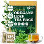 FreshDrinkUS, Oregano Leaf Tea | 135 Tea Bags – Pure Herbal Infusion from Origanum vulgare - Naturally Bold & Aromatic Flavor - Premium Quality, Sustainably Sourced. Vegan