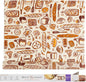 Bee's Wrap Beeswax Wraps for Food - Cut to Size 14x52" Wax Paper Roll - Made in USA Reusable Waxed Paper & Bowl Covers - Organic & Eco-Friendly Alternative to Aluminum Foil & Plastic Wrap, Bakery Lane