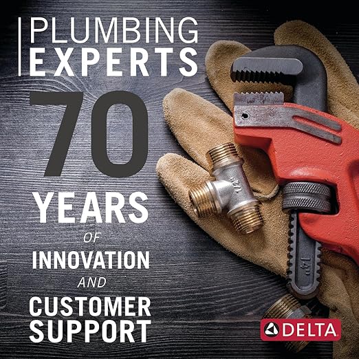 Delta Faucet 5-Setting Shower Head Gold with Clarifi Standard Shower Filter Attachment with Filter