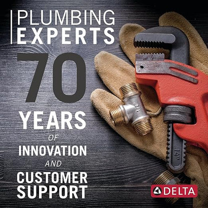 Delta Faucet 5-Setting Shower Head Gold with Clarifi Standard Shower Filter Attachment with Filter