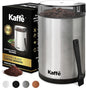Kaffe Coffee Grinder Electric. Best Coffee Grinders for Home Use. (14 Cup) Easy On/Off w/Cleaning Brush Included. Stainless Steel
