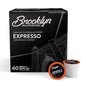 Brooklyn Beans Express-O Gourmet Coffee Pods - Compatible with Keurig 2.0 K Cup Brewers, 40 Count, Rich and Bold Espresso