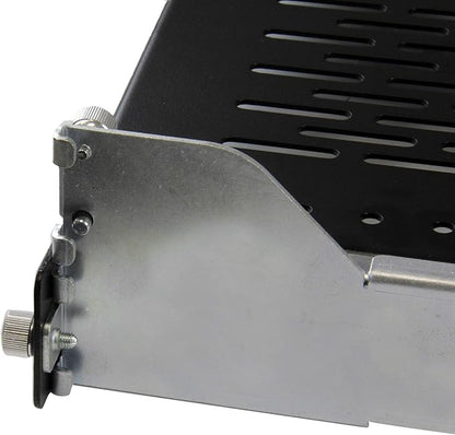 StarTech.com 2U Vented Sliding Rack Shelf w/ Cable Management Arm & Adjustable Mounting Depth - 110lbs / 50kg - 24in Deep