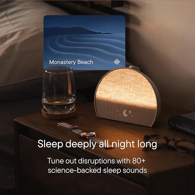 Hatch Restore 3 Sunrise Alarm Clock, Sound Machine, Smart Light (Putty) - White Noise, Screen-Free Sleep Routine