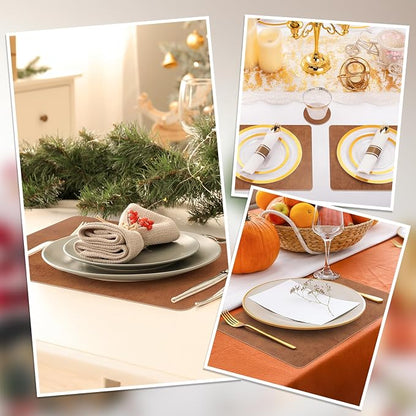 comfoyar Faux Leather Placemats