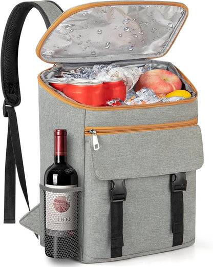 Cooler Backpack Soft Insulated Leak Proof 30 Cans Insulated Backpack Cooler Portable Picnic Camping Beach Hiking BBQ Lunch Backpack for Men and Women
