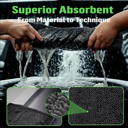 Shiny Bath Wipes Shower Cleaning Cloths, Premium Car Drying Towel | Ultra Absorbent Twisted-Loop Design| Microfiber Towel for Car, Shower Cabin, Household
