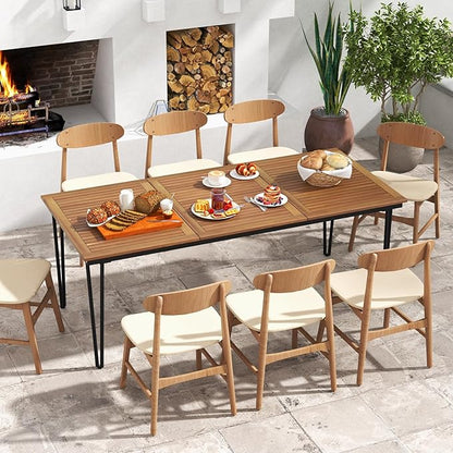 Tangkula 79 Inch Outdoor Dining Table