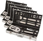 Cuisinart Deluxe Grill Tool Set, 20-Piece Grill Set, BBQ Accessories with Aluminum Case, Stainless Steel Grilling Accessories, Grilling Gifts for Men, for Dad Husband (Pack of 4)