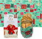 Bee's Wrap Beeswax Wraps for Food - Bread Wrap - Made in USA Reusable Bread Storage Bags - Organic & Eco-Friendly Alternative to Aluminum Foil, Sourdough Bags & Plastic Wrap, Seasons Greetings