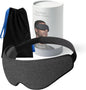 Ostrichpillow Eye Mask, Sleep Mask for Men Women 100% Blackout, No Pressure On Eyes, Soft & Breathable, Adjustable Fit, Travel Bag Included