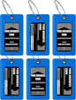 Luggage Tags Business Card Holder by TUFFTAAG - Durable Travel ID Bag Tag, Secure & Flexible, Perfect for Suitcases, Backpacks, and Carry-Ons, Easy Identification