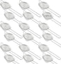 18 PCS Tea Strainers Cocktail Strainer Stainless Steel Fine Mesh Small Strainer, 3.3''Mini Tea Strainer with Long Handle for Cocktails Tea Herbs&Drinks,Conical Tea Filter Bar Colander Food Loose Tool