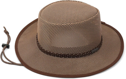 Elias Mesh Breezer Hat for Men & Women - Lightweight Breathable Sun Protection with Wide Brim