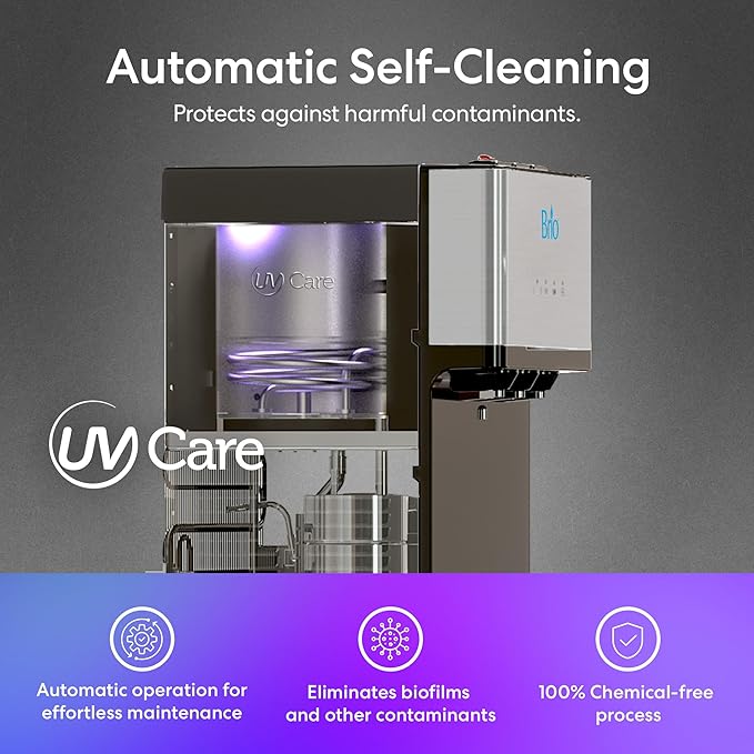 Brio Self Cleaning Bottom Loading Water Cooler Water Dispenser – Limited Edition - 3 Temperature Settings - Hot, Cold & Cool Water