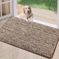 REFETONE Coffee/Brown Doormat, 24'x36', Indoor Non Slip Absorbent Rug for Entryway, Resist Dirt, Machine Washable, Low-Profile, Ideal for High-Traffic Areas, Housewarming Gift