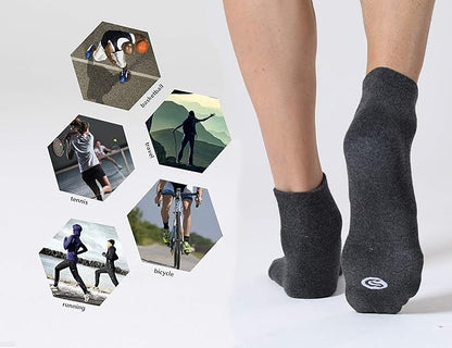 CS CELERSPORT 6 Pairs Women's Running Ankle Socks Athletic Sport Socks Cushioned