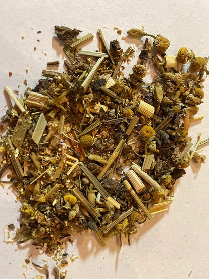 FIRE TEAS - Calming Sleep Tea - Organic Valerian Root, Lemongrass, Chamomile, Cardamom, Cinnamon, Ginger - Bedtime Herbal Tea For a Good Night's Deep Sleep -