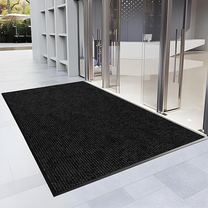 3′ x 52′ Front Door Mat Indoor Outdoor Entrance, Commercial Floor Mat Heavy Duty Dirt Trapper Entryway Doormat, Custom Size Non Slip Rubber Backing Welcome mat, Door Mat for High Traffic Area