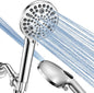 MakeFit Handheld Shower Head with Filter - High Pressure Shower Head with 10 Spray Modes, Hard Water Softener Shower Head with Hose and Bracket