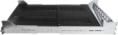 StarTech.com 2U Vented Sliding Rack Shelf w/ Cable Management Arm & Adjustable Mounting Depth - 110lbs / 50kg - 24in Deep