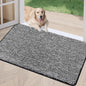 REFETONE Indoor Doormat, Front Door Mat 24"x36" Absorbent Rubber Backing Non Slip Back Door Mats, Washable Low-Profile Inside Floor Mat Door Rugs for Entryway, Resist Dirt Mud Mat for Dogs, Black