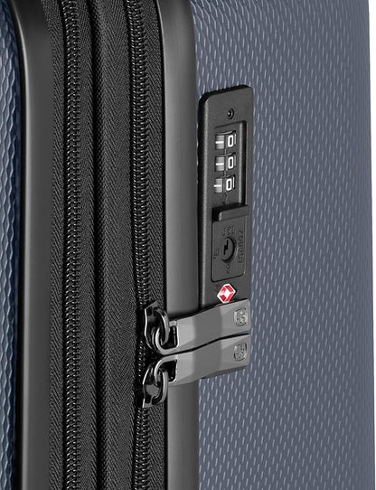 SwissGear 7272 Energie Hardside Expandable Luggage with Spinner Wheels, Navy, 3-Piece Set (19/24/27)