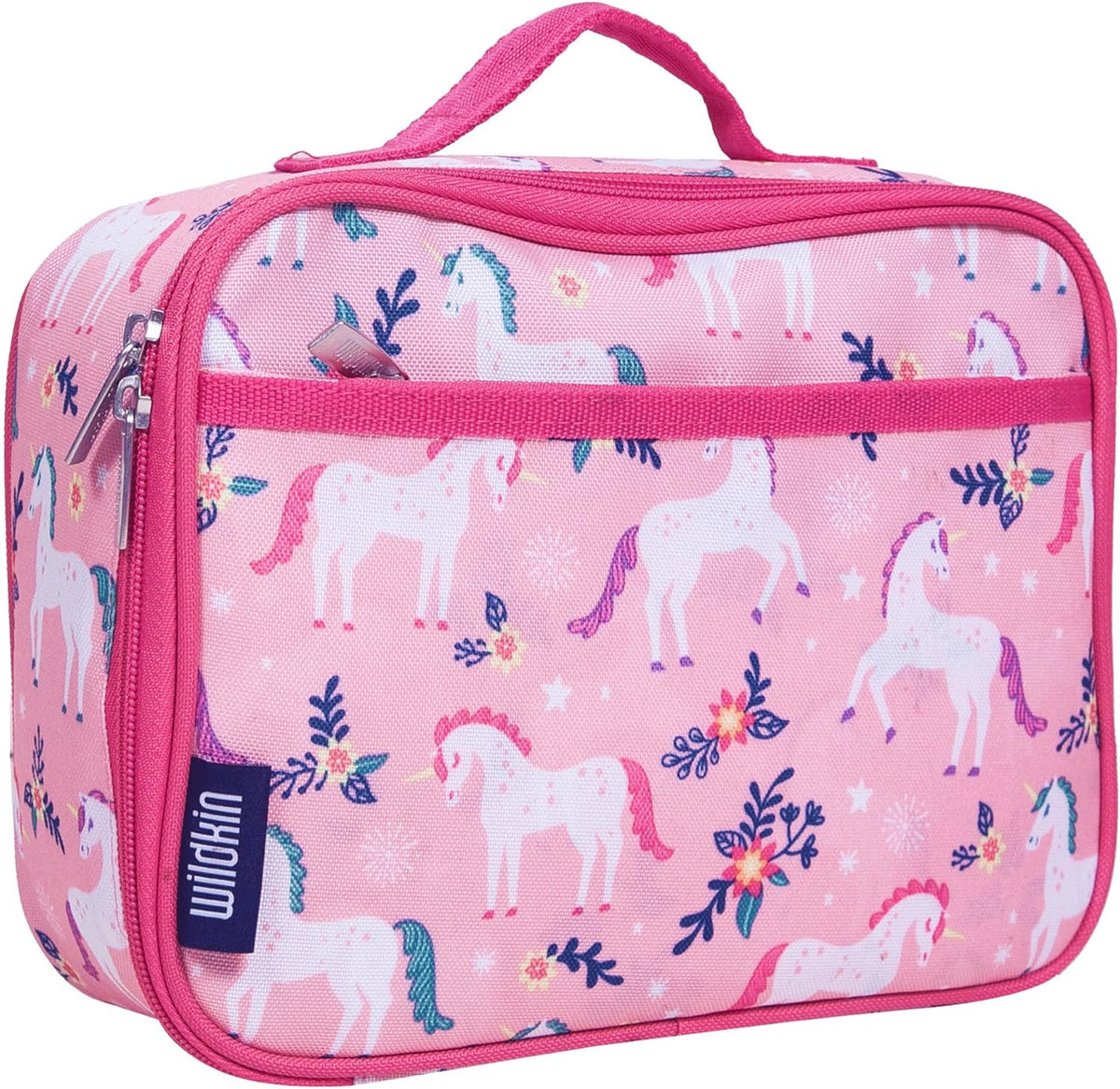 Wildkin Kids Insulated Lunch Box – Durable and Reusable for School & Travel - Magical Unicorns