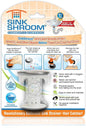 SinkShroom Revolutionary Bathroom Sink Drain Protector Hair Catcher, Strainer, Snare, Silicone , Brushed, Sinkshroom Chrome Edition, 1" -1.4"