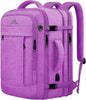 60L Carry On Backpack, Extra Large Laptop Backpack, Big Capacity Travel Backpack for Women, Expandable Water Resistant Bag Anti-Theft Business Daypack Fit 18 Inch Laptop with USB Port,Purple