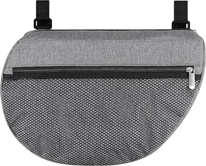 Accmor Insulated Side Sling Stroller Saddle Bag Organizer, Universal Stroller Organizer, Stroller Bag Caddy Organizer, Grey