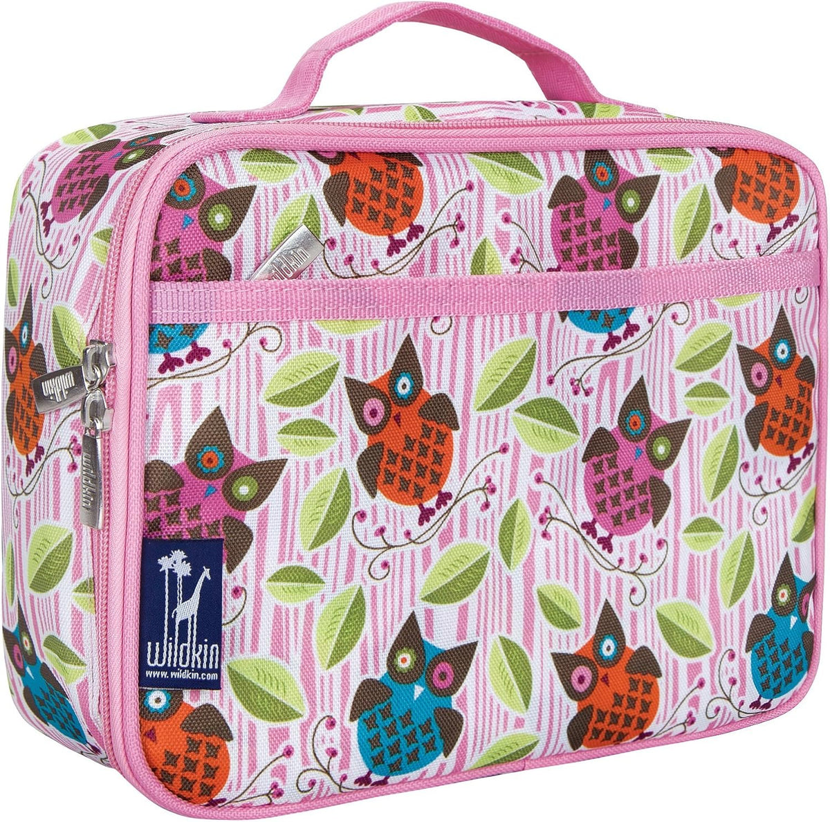 Wildkin Kids Insulated Lunch Box – Durable and Reusable for School & Travel - Owls