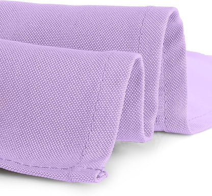 Gee Di Moda Rectangle Tablecloth - 90 x 156 Inch Lavender Table Cloth for 8 Foot Table with Floor-Length Drop - Heavy Duty Washable Fabric - 8 Ft Buffet Table, Holiday Party, Wedding & Baby Shower