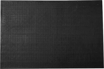 Kempf Water Retainer Entrance Mat, Indoor Outdoor Rubber Rug, Moisture Trapping, Absorbent Mat (4' X 6', Black)