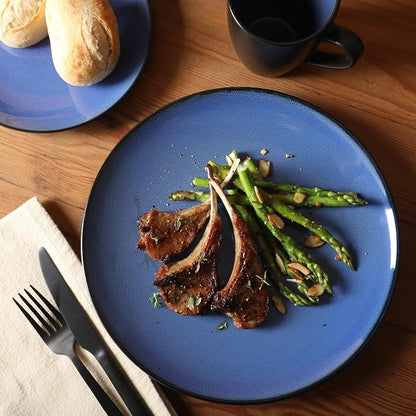 Gibson Elite Soho Lounge Round Reactive Glaze Stoneware Dinnerware Set