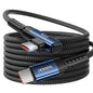 USB C Cable 10ft 100W Right Angle Fast Charging Cord, Nylon Braided USB 2.0 Cable for iPhone 17 16 15 Pro Plus Pro Max Air, iPad Pro, Samsung Galaxy S24 S23, Switch, MacBook Pro, Pixel