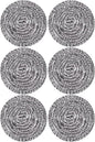Stainless Steel Scourer Heavy Duty Scrubber Pads Steel Wool Pack of 6,40g