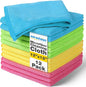Microfiber Cleaning Cloth 12 Pack - 12 x 12 inches - Rags for Cleaning House Streak-Free Wipes for Screens, Dusting & Appliances - Premium Microfiber Cleaning Cloth