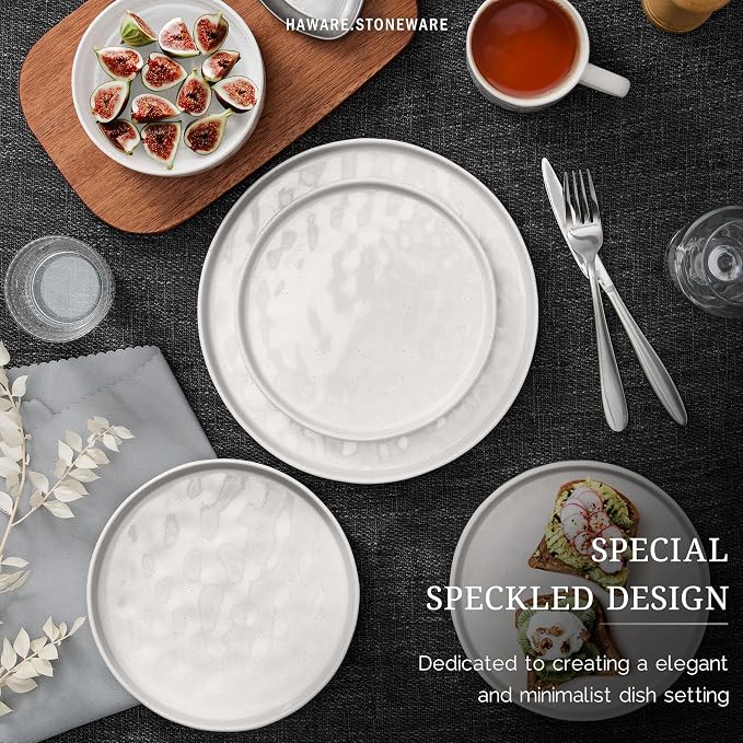 HaWare Dinnerware Sets, 6-Piece Plates and Bowls Set