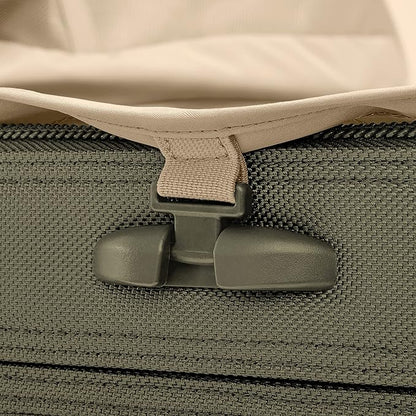 Briggs & Riley 26" Medium Expandable Spinner - Checked Luggage for Travel, Suitcases with Wheels, Softside Rolling Bag for Men & Women, Self-Repairing Zipper - Baseline Collection, Olive