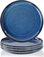 Ceramic dinner plates set of 4, Large Dinnerware Plates & Salad plates for party and wedding, Microwave safe porcelain plates set, 10 Inch