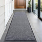 OLANLY Front Door Mat Indoor Outdoor Entrance, Waterproof Heavy Duty Doormat, Fade Resistant, Low Profile, Easy Clean Patio Porch Welcome Floor Mats for Entry, 59x20, Grey