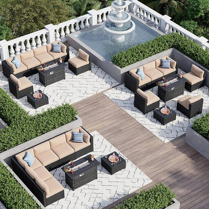 Aoxun 8 Piece Patio Furniture Set