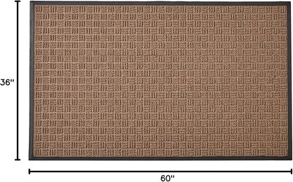 Kempf Water Retainer Mat, 3' X 5', Brown